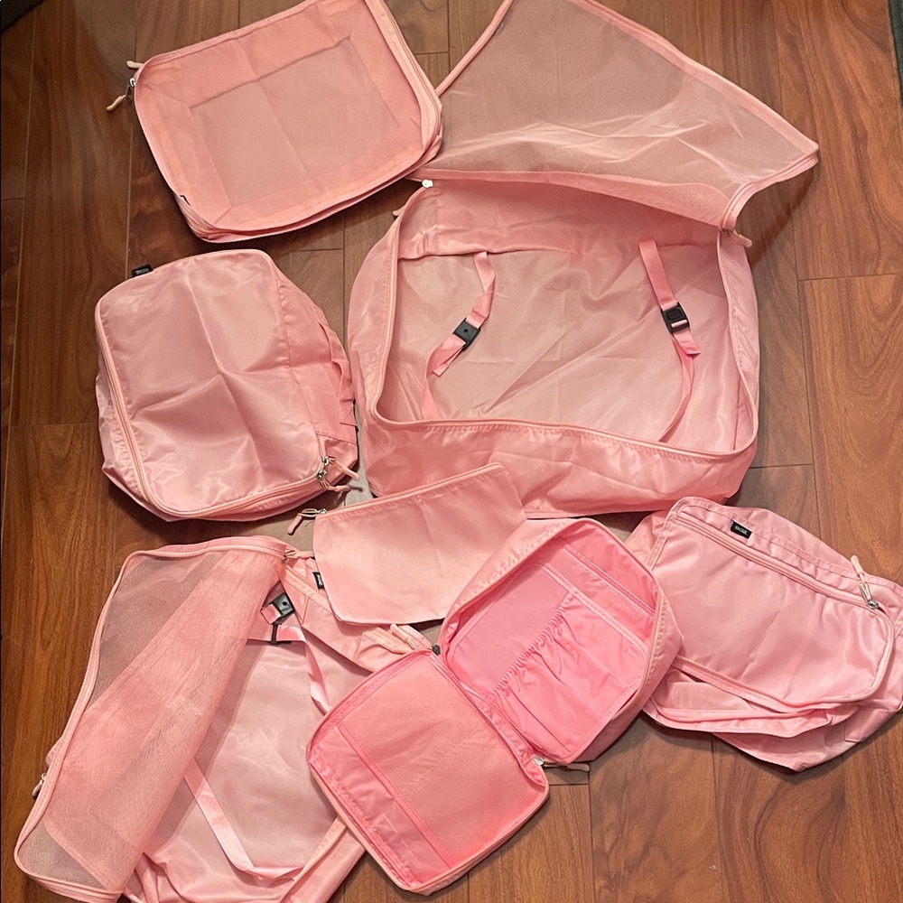 Pink Travel Packing Cubes Set